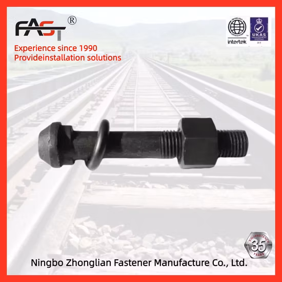 Bulloni e dadi di giunzione per guardrail esagonali in acciaio al carbonio zincato forniti dalla fabbrica